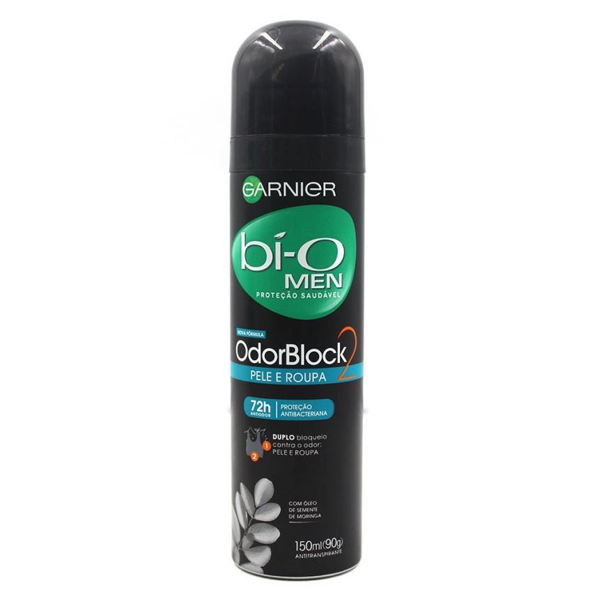 DESODORANTE AEROSOL GARNIER BI-O MEN ODORBLOCK 150ML