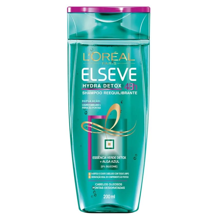 SHAMPOO ELSEVE HIDRA DETOX CABELOS OLEOSOS 400ML
