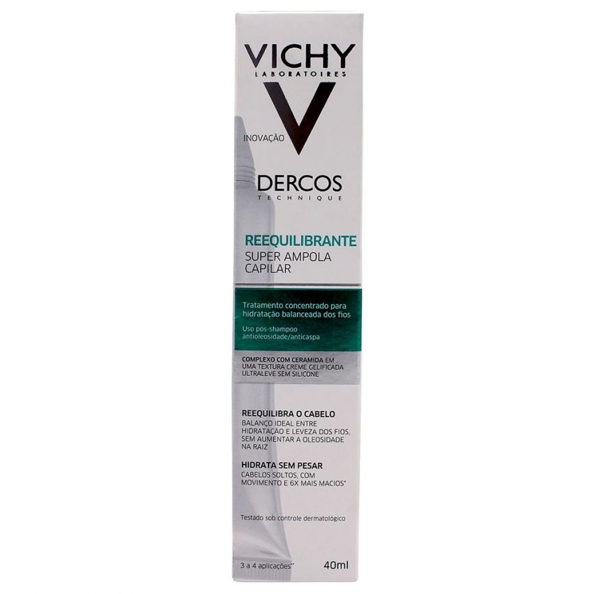 VICHY DERCOS SUPER AMPOLA CAPILAR REEQUILIBRANTE 40ML 