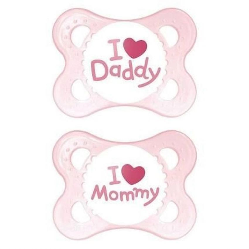 CHUPETA MAM MOM & DADDY 0-6 MESES SORTIDA 2 UND 