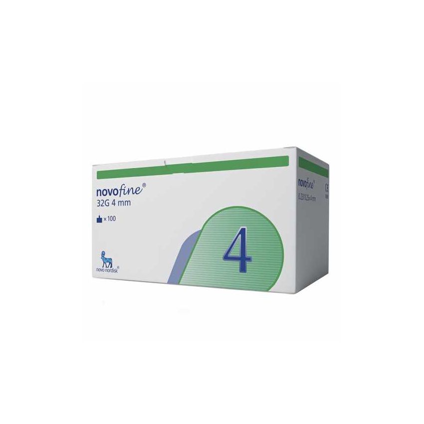 AGULHAS NOVOFINE 25X 4MM 32G COM 100 UNIDADES