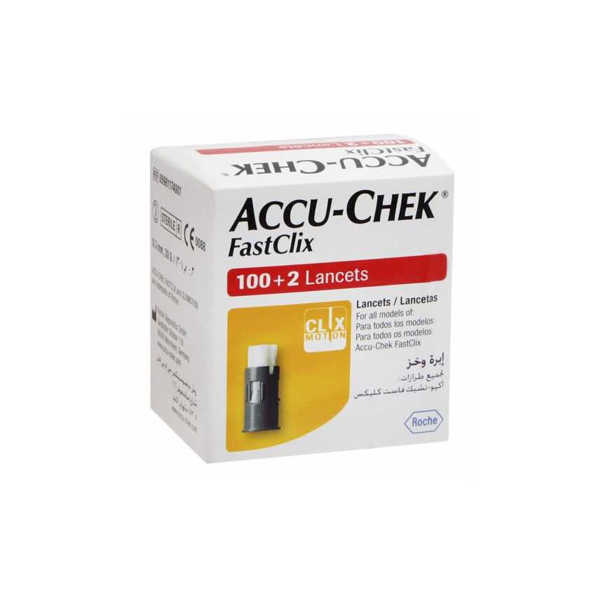 ACCU-CHEK FASTCLIX COM 102 LANCETAS