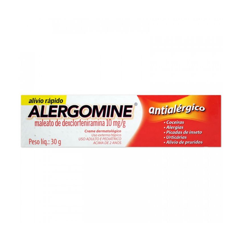 ALERGOMINE 10MG CREME COM 30 GRAMAS
