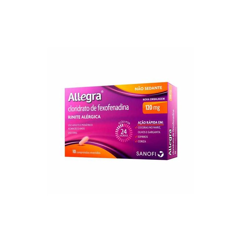 ALLEGRA 120MG COM 10 COMPRIMIDOS 