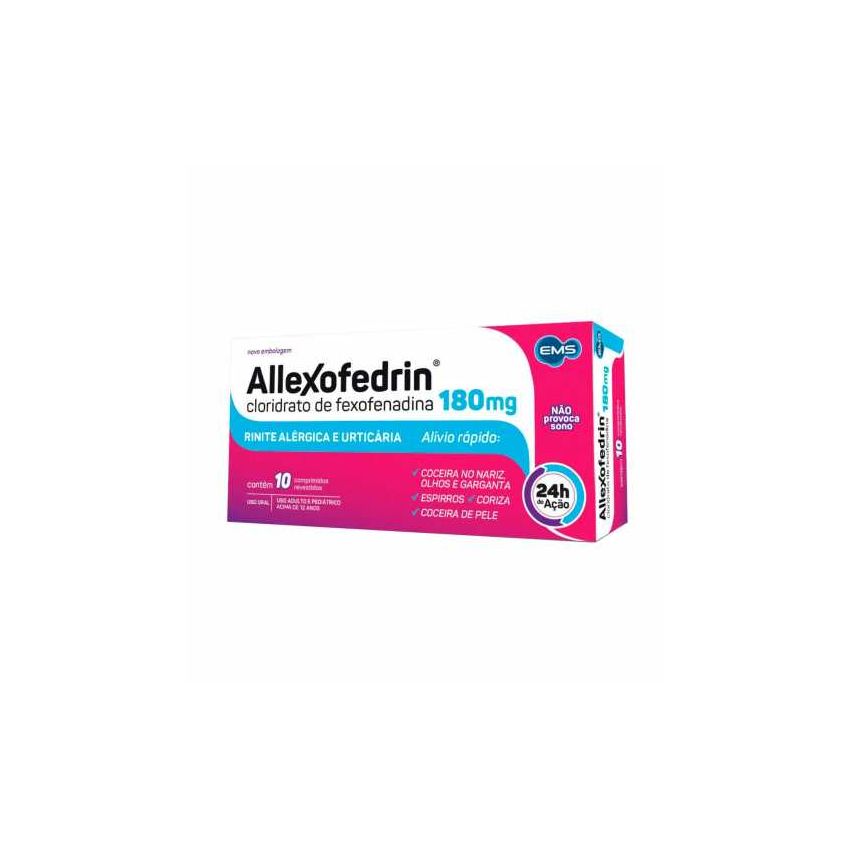 ALLEXOFEDRIN 180MG COM 10 COMPRIMIDOS 