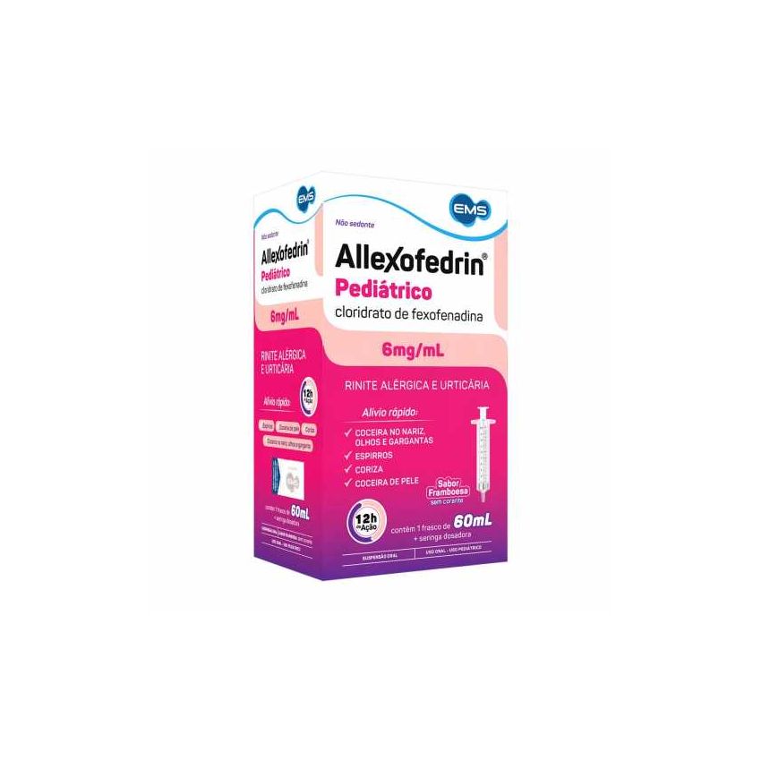 ALLEXOFEDRIN PEDIATRICO 6MG 60 ML-EMS-