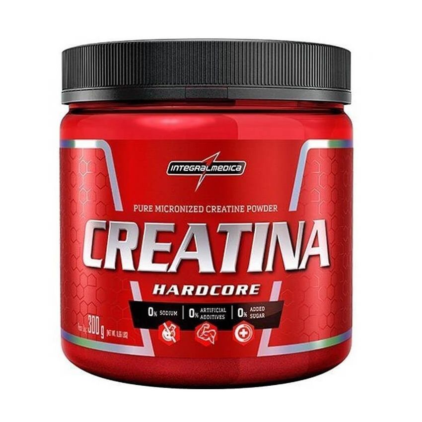 CREATINA HARDCORE INTEGRALMEDICA POTE COM 300G