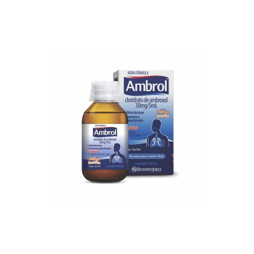 AMBROL XAROPE ADULTO LARANJA E PESSEGO COM 100ML