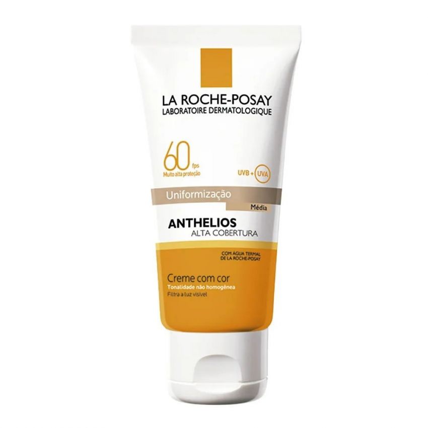 ANTHELIOS UNIFORMIZAÇÃO ALTA COBERTURA COR MÉDIA FPS60 40ML