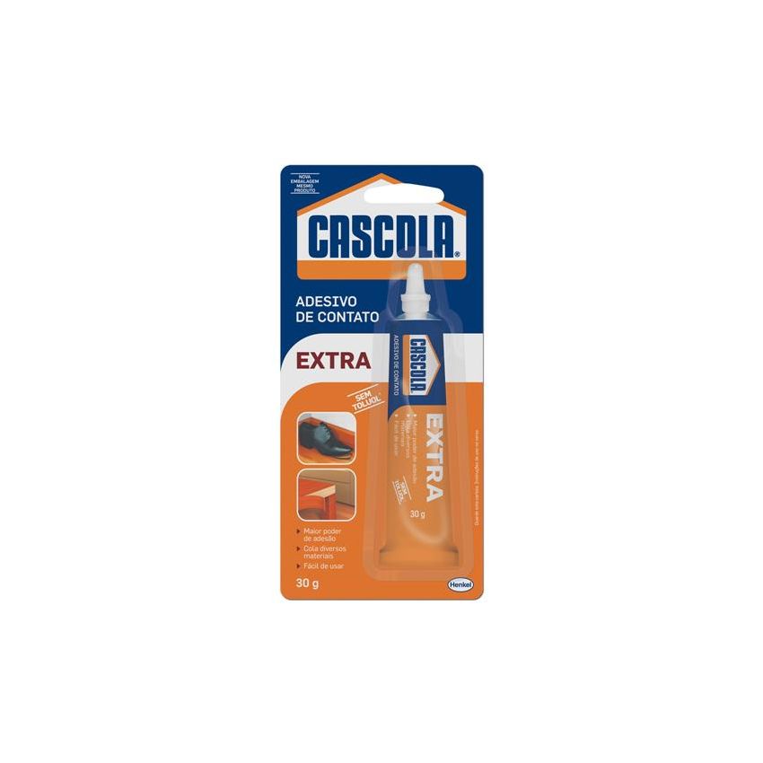 COLA DE CONTATO EXTRA SEM TOLUOL CASCOLA BISNAGA 30 GRAMAS