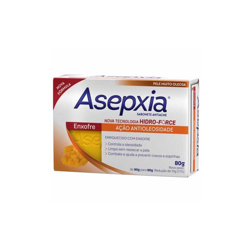 SABONETE EM BARRA ASEPXIA ENXOFRE 80G