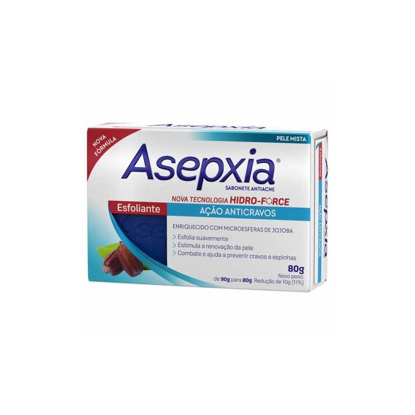 SABONETE EM BARRA ASEPXIA ESFOLIANTE 80G