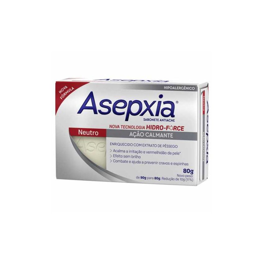 SABONETE EM BARRA ASEPXIA NEUTRO 80G
