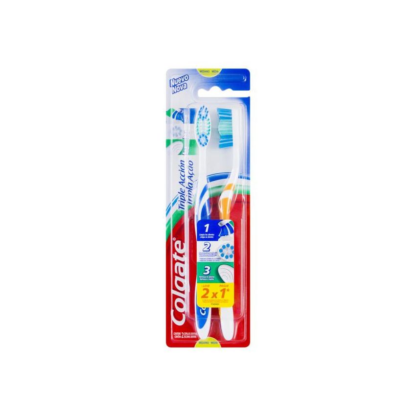 ESCOVA DENTAL COLGATE TRIPLA AÇÃO LEVE 2 PAGUE 1