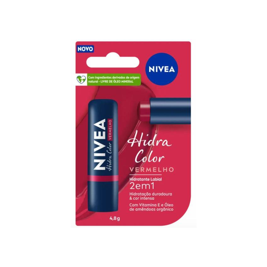 PROTETOR LABIAL COLOR VERMELHO 4,8 GRAMAS