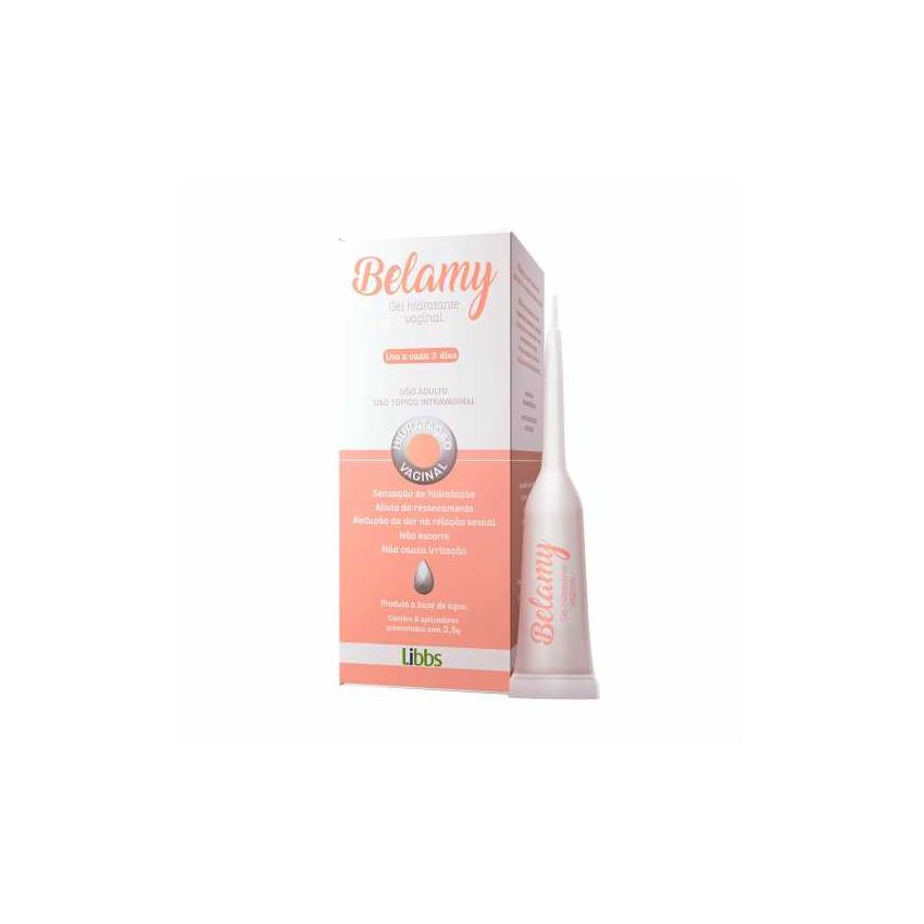 BELAMY GEL HIDRATANTE VAGINAL COM 8 APLICADORES 2,5G CADA