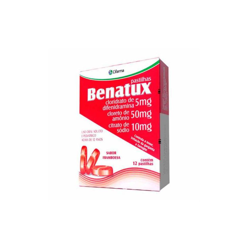 BENATUX FRAMBROESA COM 12 PASTILHAS