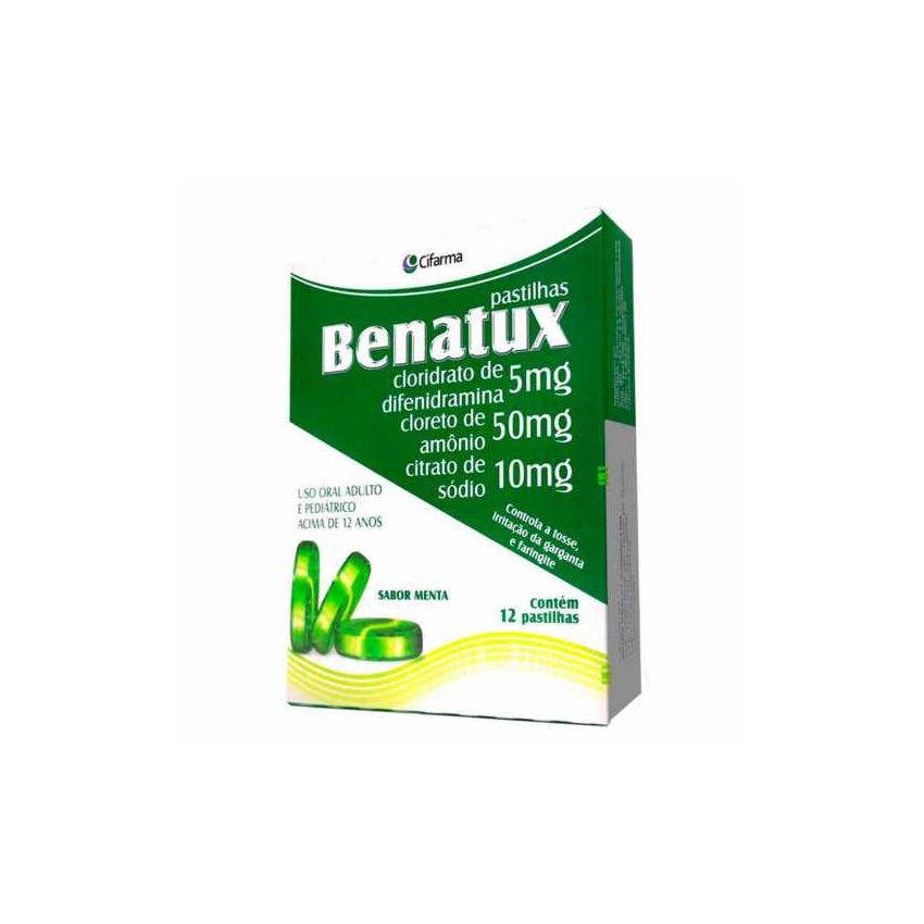 BENATUX MENTA COM 12 PASTILHAS