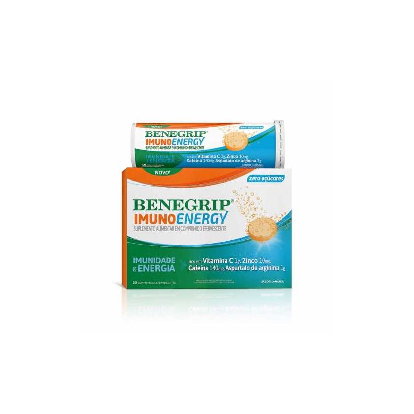 BENEGRIP IMUNO ENERGY 20 COMPRIMIDOS EFERVERVECENTES.