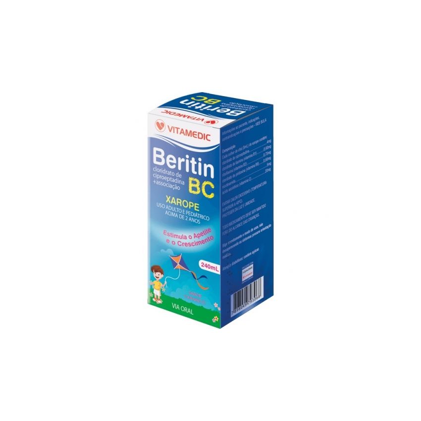 BERITIN BC 4MG/5ML COM 240ML-VITAMEDIC-GENÉRICO-