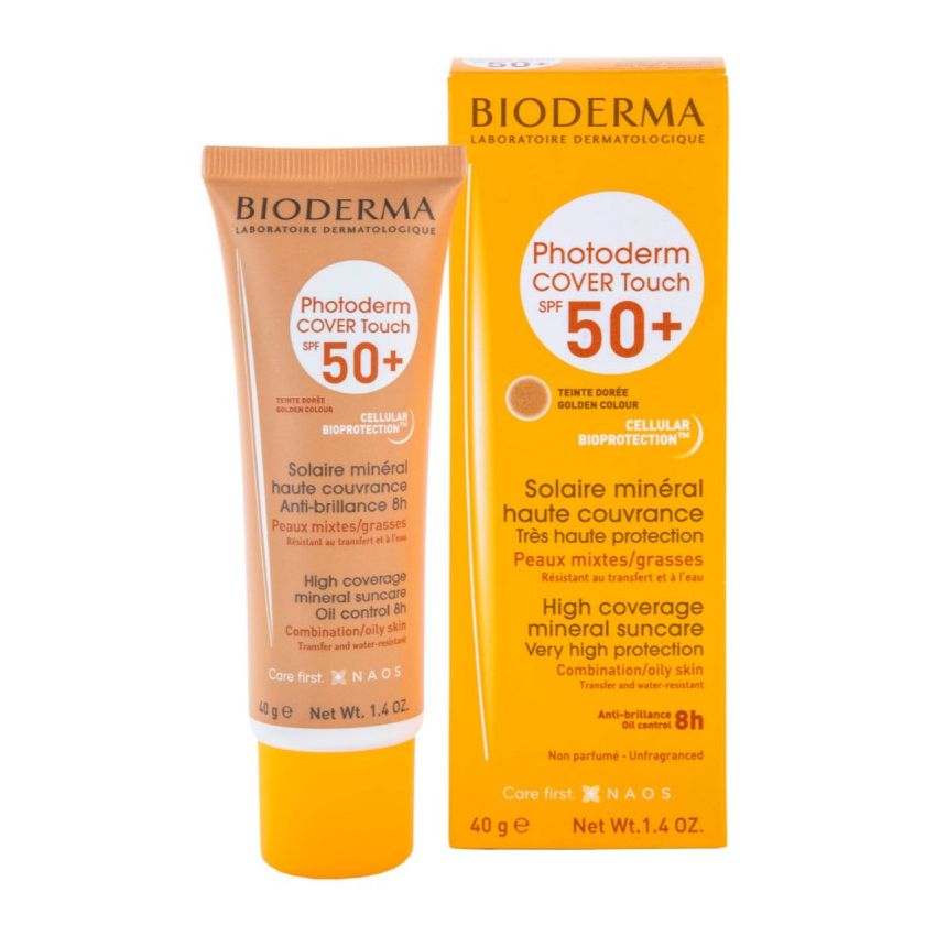 BIODERMA PHOTODERM COVER TOUCH DOURADO FPS 50+ 40ML 