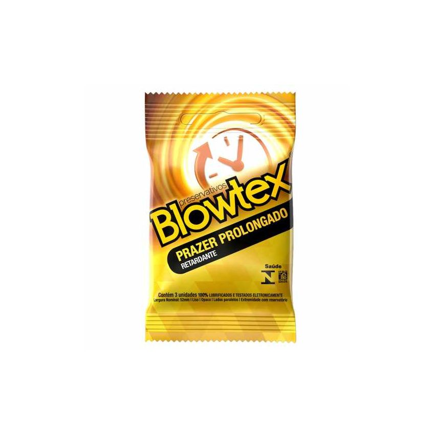 PRESERVATIVO BLOWTEX RETARDANTE COM 3 UNIDADES