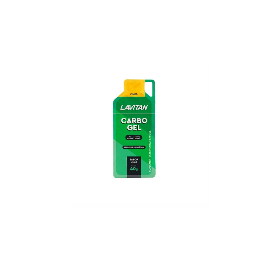 LAVITAN CARBO GEL COM 40G SABOR LIMÃO