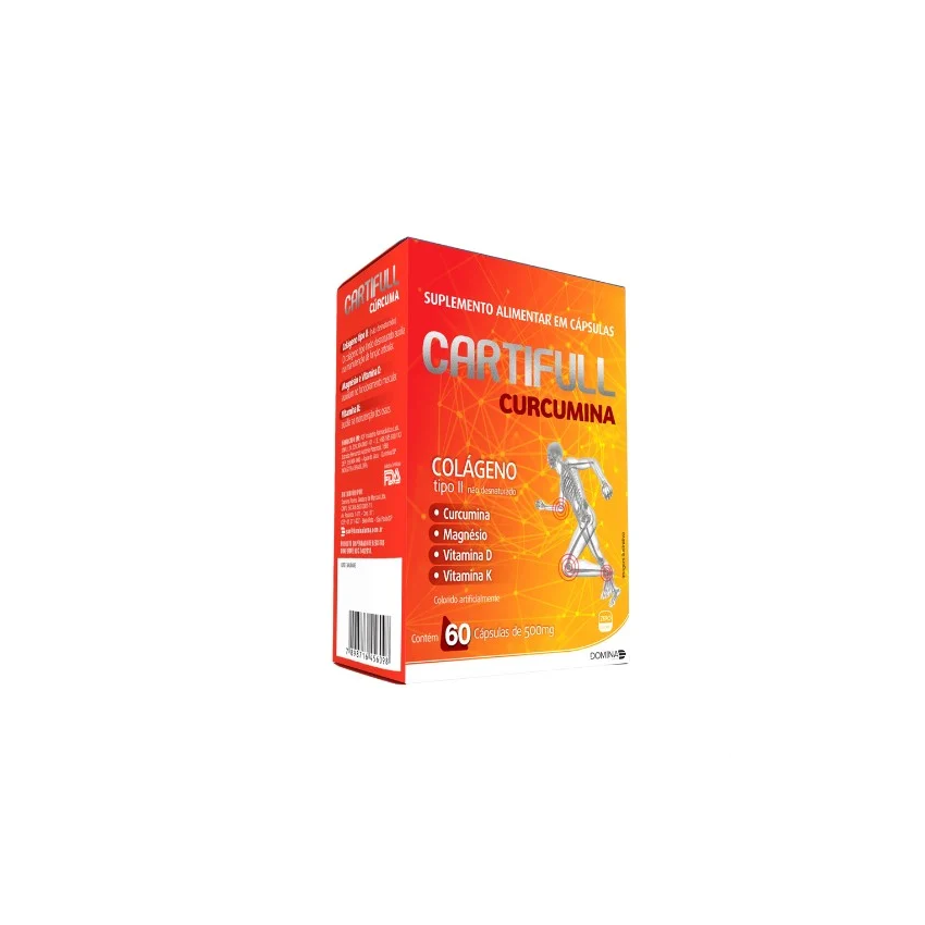 CARTIFULL CURCUMA COLAGENO II NAO HIDROLISADO 500MG COM 60