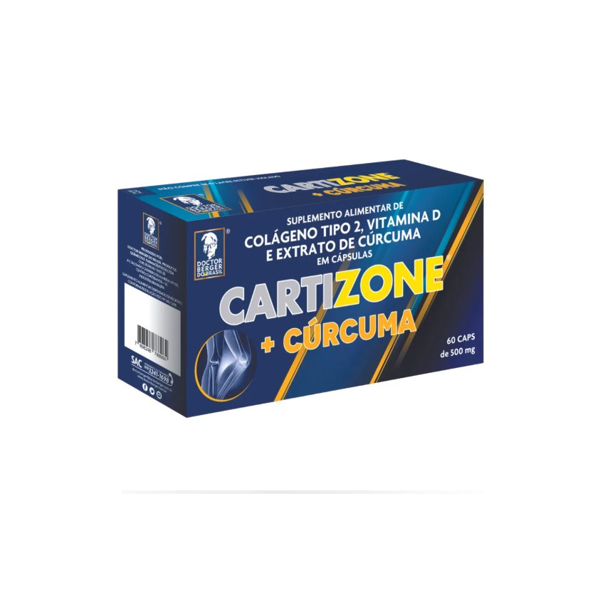 CARTIZONE + CURCUMA 500MG COM 60 CAPSULAS
