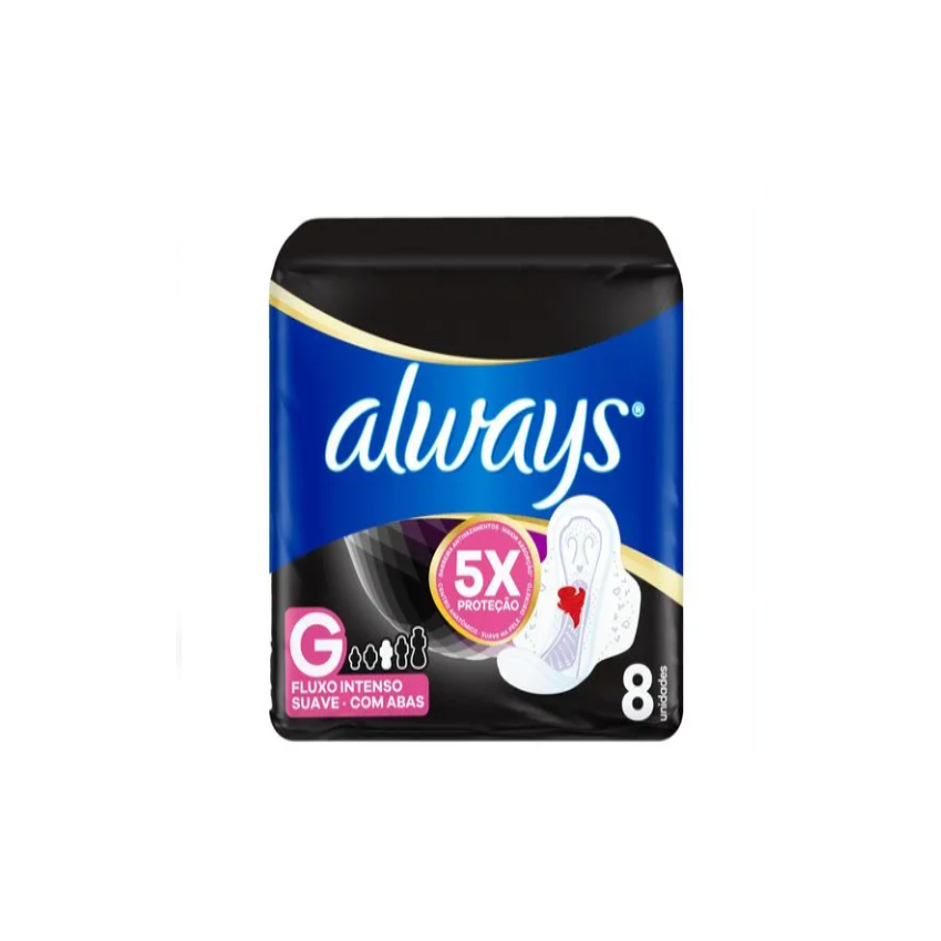 ABSORVENTE ALWAYS NOITES TRANQUILAS SUAVE LEVE 8 PAGUE 7 UNI