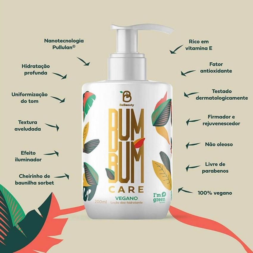 HIDRATANTE BUMBUM CARE VEGANO 200ML