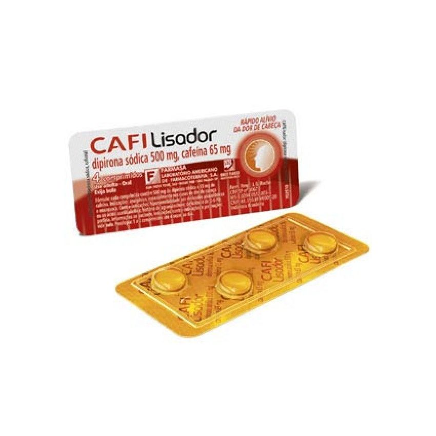 CAFILISADOR COM 4 COMPRIMIDOS 