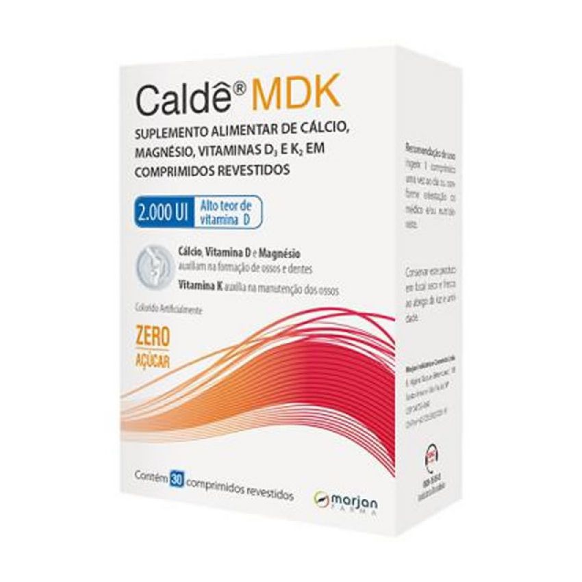 CALDÊ MDK 2.000 UI COM 30 COMPRIMIDOS-MARJANFARMA-