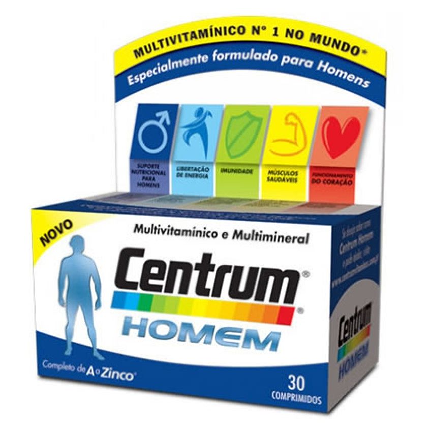 CENTRUM HOMEM COM 30 COMPRIMIDOS
