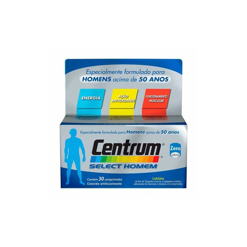 CENTRUM SELECT HOMEM COM 30 COMPRIMIDOS