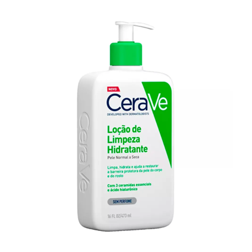 CERAVE LOCAO DE LIMPEZA HIDRATANTE SEM PERFUME 473ML