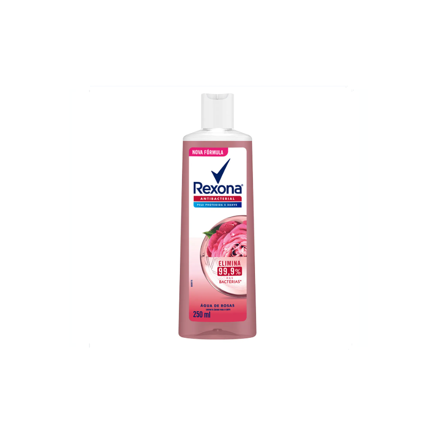 SABONETE LIQUIDO REXONA ANTIBACTERIANO AGUA DE ROSAS 250ML 