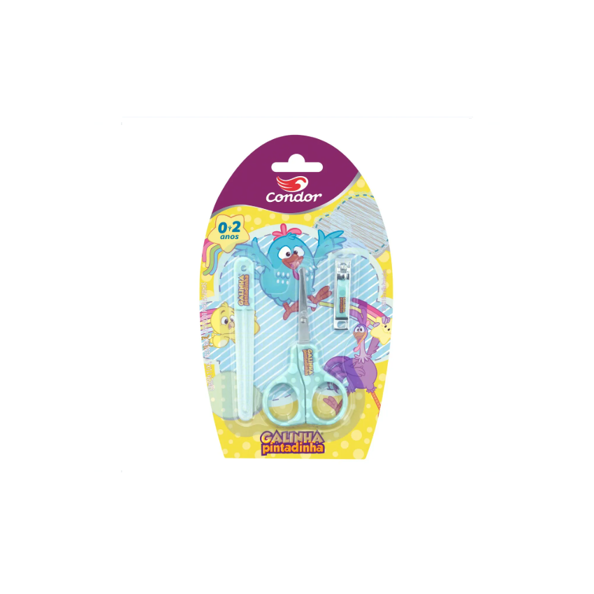 KIT CONDOR CUTELARIA GALINHA PINTADINHA
