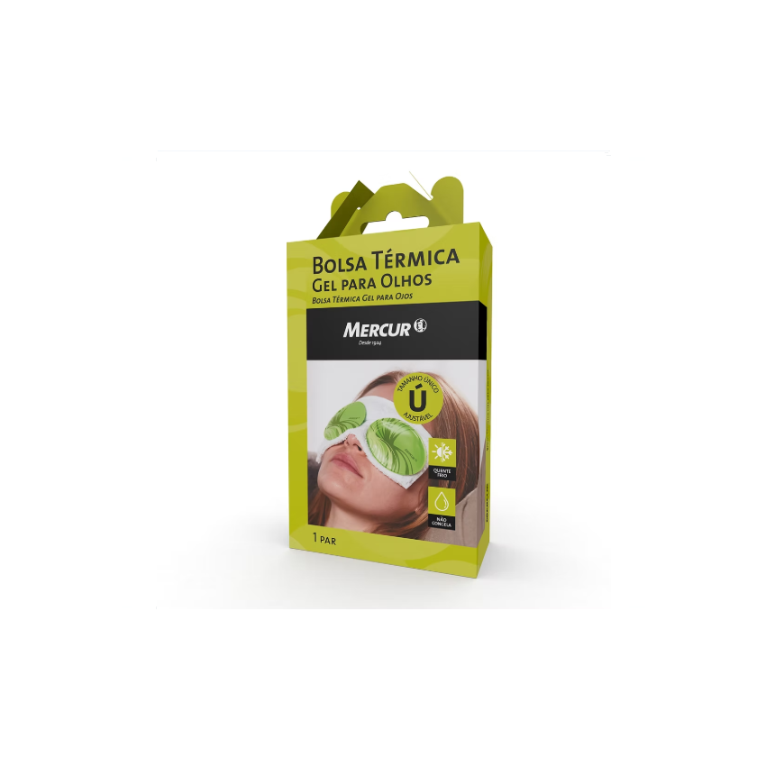 BOLSA TERMICA GEL PARA OLHOS MERCUR COM 01 PAR
