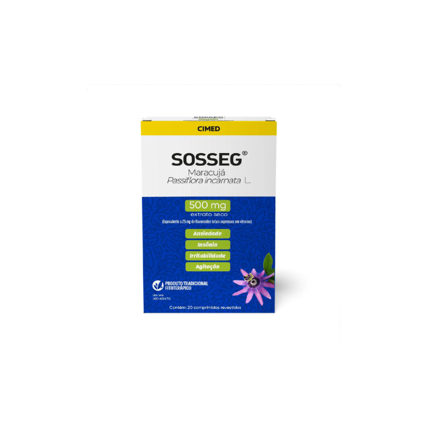 SOSSEG 500MG COM 30 COMPRIMIDOS REVESTIDOS CIMED