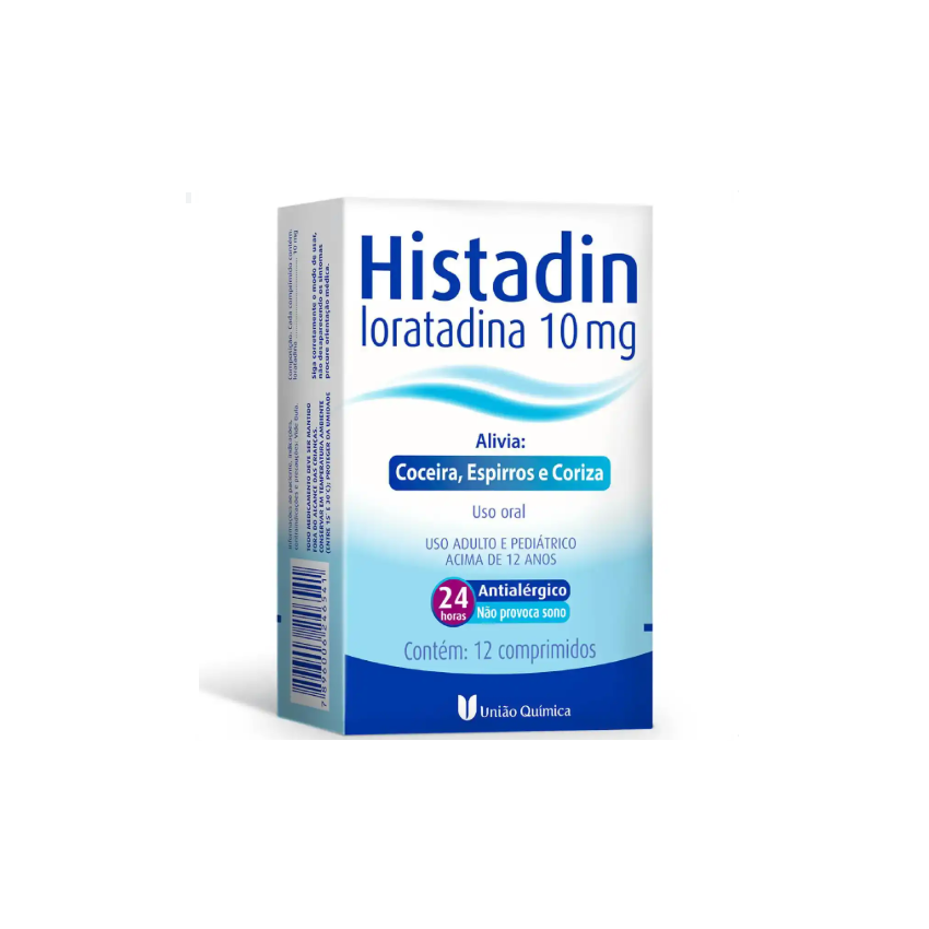 HISTADIN 10MG COM 12 COMPRIMIDOS UNIÃO QUIMICA