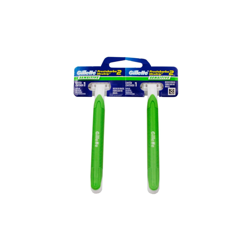 APARELHO DE BARBEAR GILLETTE PRESTOBARBA ULTRAGRIP 3 COM 2