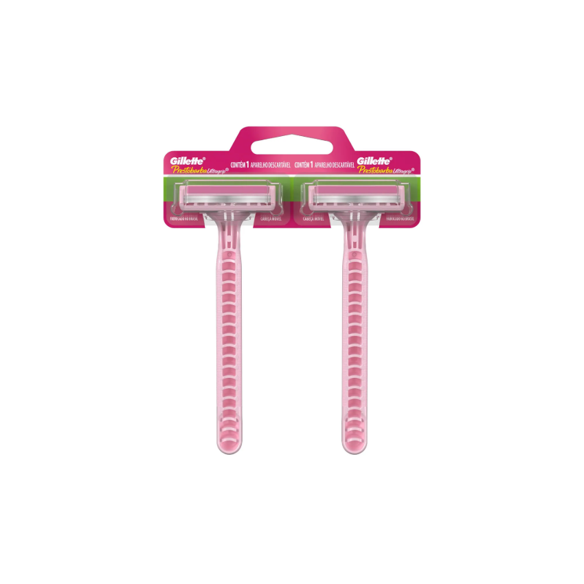 APARELHO PRESTOBARBA ULTRAGRIP COM 2 FEMININO