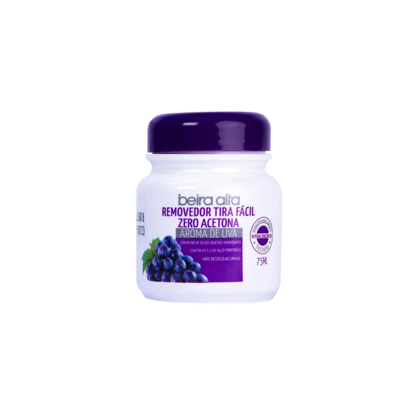 REMOVEDOR ESMALTE BEIRA ALTA ZERO UVA 75ML