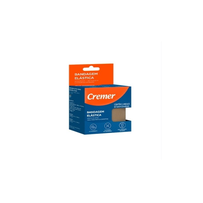 ATADURA ELASTICA CREMER BANDAGEM 7,6X4,5M BEGE