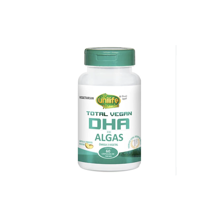 DHA TOTAL VEGAN 700 MG COM 60 CAPSULAS UNILIFE