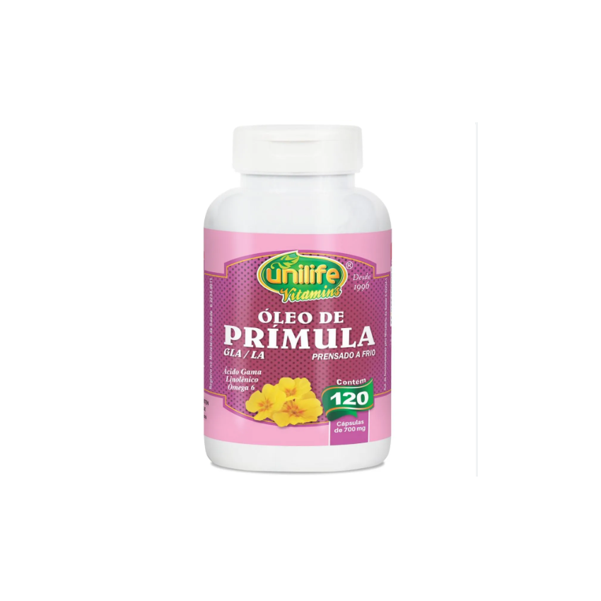 OLEO DE PRIMULA 700 MG COM 120 CAPSULAS UNILIFE