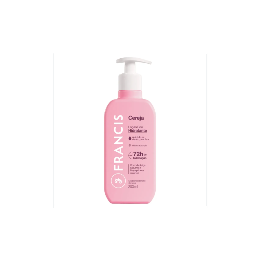 LOCAO HIDRATANTE FRANCIS ROSA 200ML