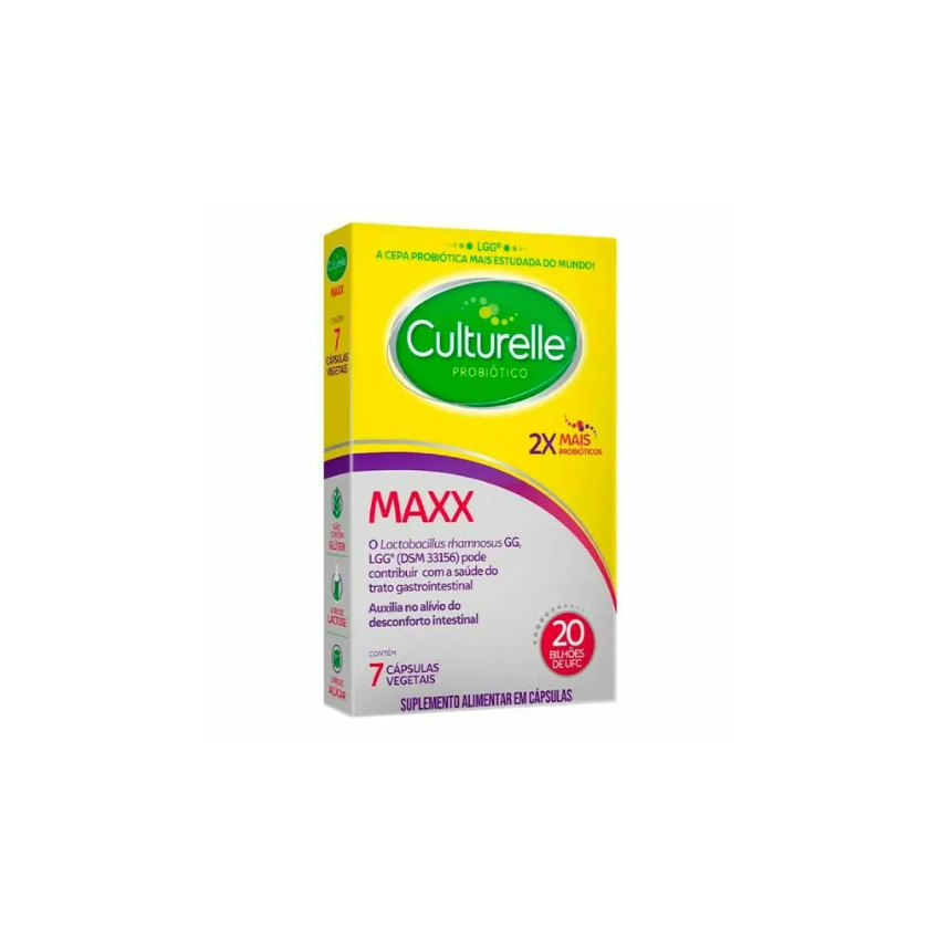 CULTURELLE PROBIOTICO MAX COM 7 CÁPSULAS VEGETAIS maxx capsula x7
