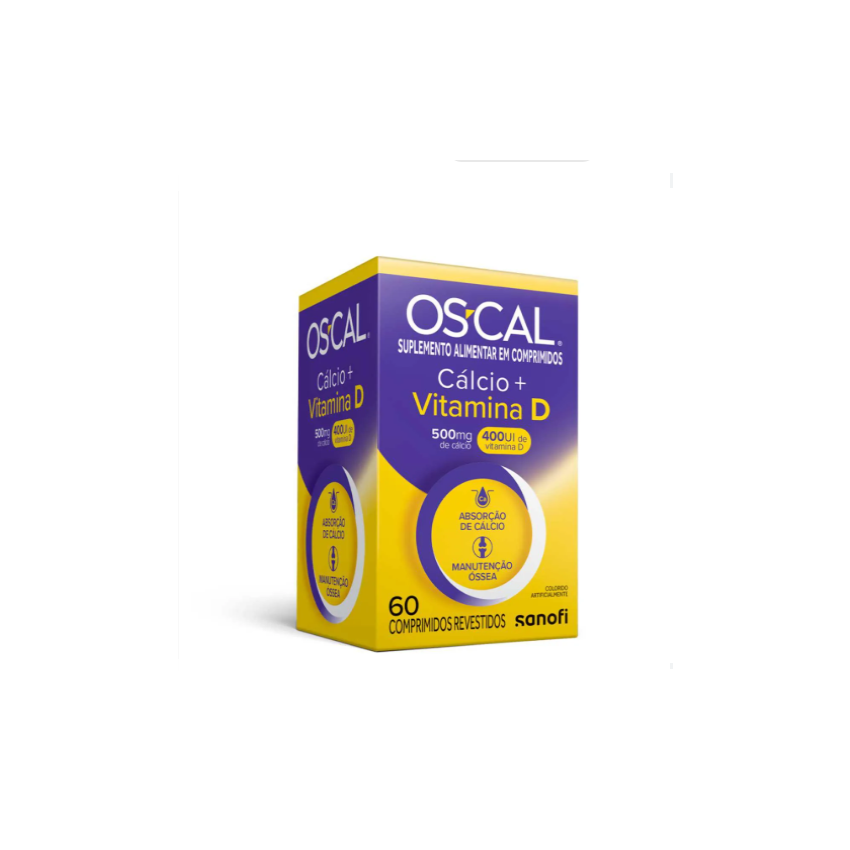 OSCAL D 500+400UI COM 60 COMPRIMIDOS